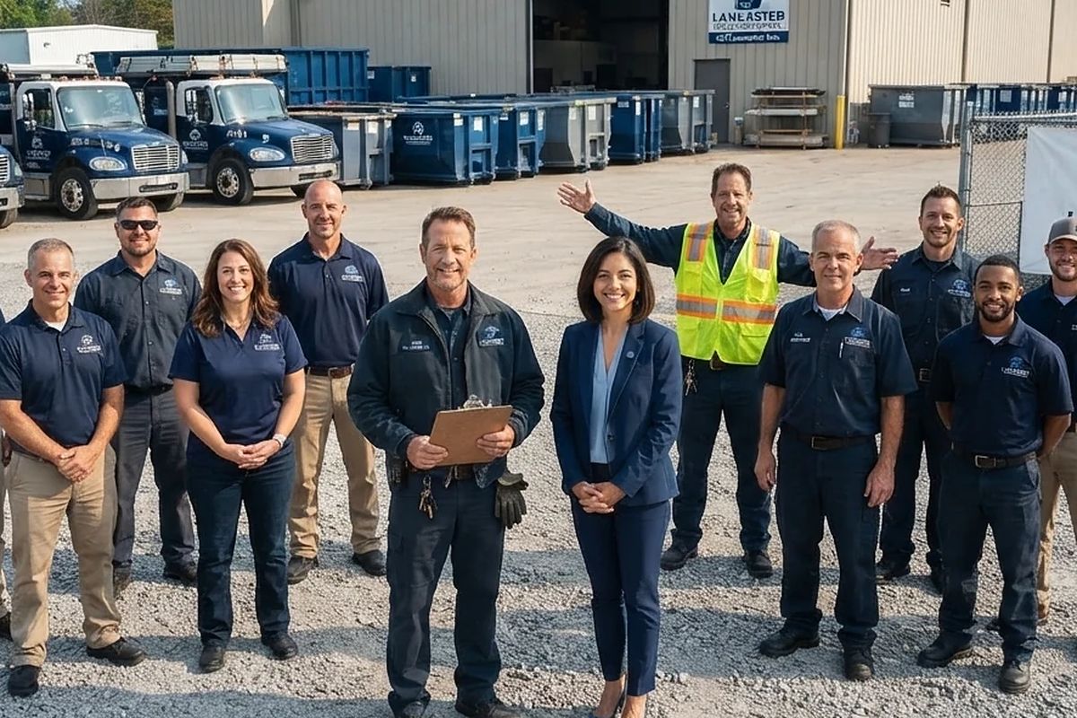 40 Yard roll-off dumpster from Lancaster Dumpster Services